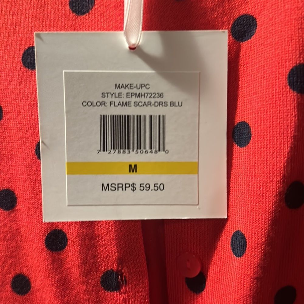 Women’s Medium Ellen Tracy Polka Dot Cardigan *New w/ Tag” - Picture 3 of 10